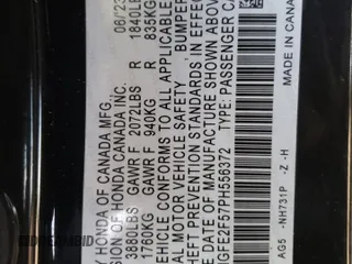 2023 Honda Civic Sedan Sport with VIN 2HGFE2F57PH556372, listed as a Copart auction lot 47306105 with 0 mi miles and Salvage Title. Bid and sale history available at carsss.com. Image 12.
