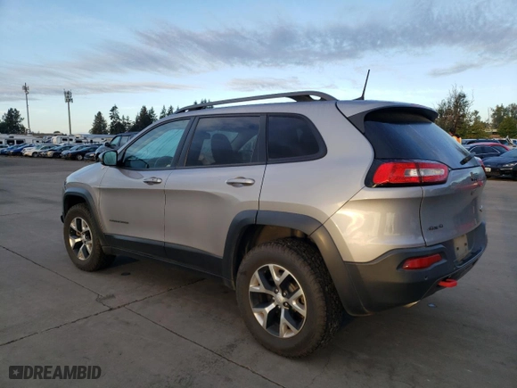 2018 Jeep Cherokee Trailhawk with VIN 1C4PJMBXXJD549650, listed as a Copart auction lot 76026044 with 0 mi miles and Salvage Title. Bid and sale history available at carsss.com. Image 2.
