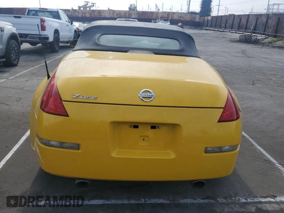 2005 Nissan 350Z Touring with VIN JN1AZ36A25M759523, listed as a Copart auction lot 43478515 with 140,771 mi miles and Salvage Title. Bid and sale history available at carsss.com. Image 6.