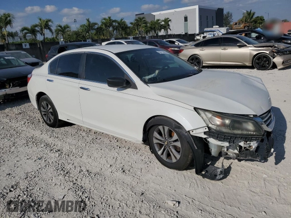 2015 Honda Accord LX with VIN 1HGCR2F38FA225612, listed as a Copart auction lot 53711815 with 129,228 mi miles and Salvage Title. Bid and sale history available at DreamBid. Image 4.