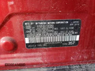 2019 Mitsubishi Outlander Sport ES 2.0 with VIN JA4AR3AU6KU028419, listed as a Copart auction lot 79102864 with 55,641 mi miles and Salvage Title. Bid and sale history available at carsss.com. Image 13.