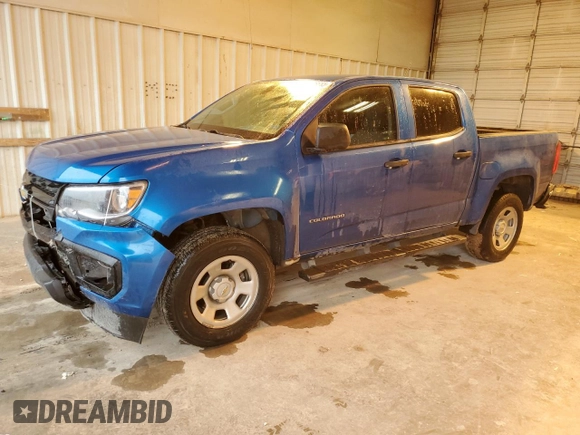 2022 Chevrolet Colorado 2WD Work Truck with VIN 1GCGSBEA0N1320488, listed as a Copart auction lot 51706655 with 65,119 mi miles and Salvage title. Bid and sale history available at DreamBid. Image 1.