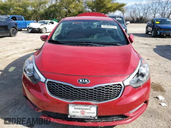 2015 Kia Forte LX with VIN KNAFX4A65F5425609, listed as a Copart auction lot 44582415 with 91,939 mi miles and Salvage Title. Bid and sale history available at carsss.com. Image 5.