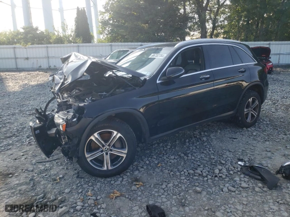2019 Mercedes-Benz GLC with VIN WDC0G4KB2KV195455, listed as a Copart auction lot 66752784 with 168,127 mi miles and Salvage Title. Bid and sale history available at carsss.com. Image 1.