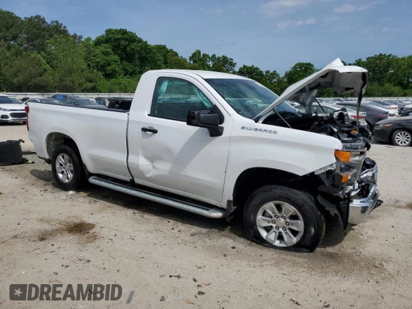2024 Chevrolet Silverado 1500 Work Truck with VIN 3GCNAAED8RG343555, listed as a Copart auction lot 54071185 with 0 mi miles and Salvage Title. Bid and sale history available at carsss.com. Image 4.