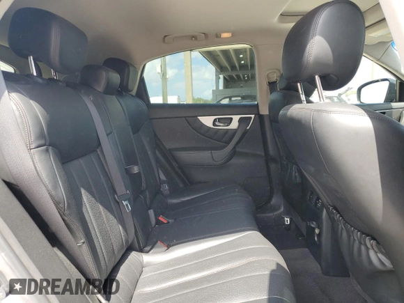 2015 Infiniti QX70 with VIN JN8CS1MU1FM380501, listed as a Copart auction lot 58406725 with 90,028 mi miles and Salvage title. Bid and sale history available at DreamBid. Image 11.