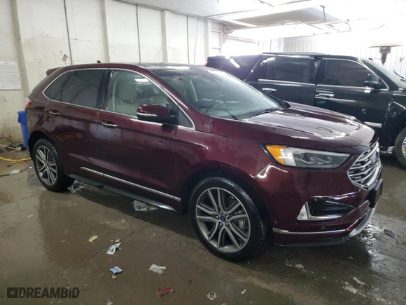 2019 Ford Edge Titanium with VIN 2FMPK3K96KBB26351, listed as a Copart auction lot 52169735 with 78,824 mi miles and Salvage Title. Bid and sale history available at carsss.com. Image 4.