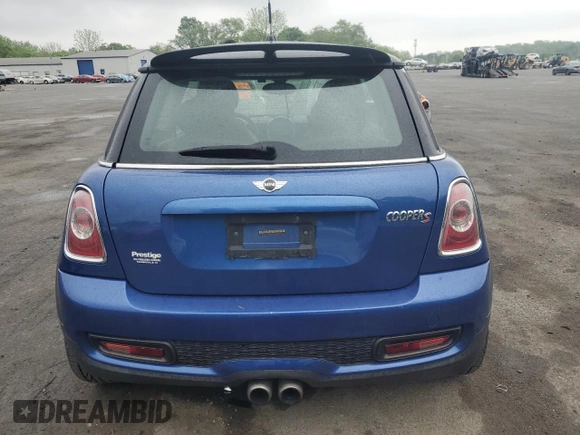 2013 MINI Hardtop S with VIN WMWSV3C55DT387777, listed as a Copart auction lot 56495215 with 53,033 mi miles and Salvage title. Bid and sale history available at DreamBid. Image 6.
