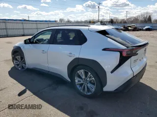 2023 Subaru Solterra Limited with VIN JTMABABA0PA004807, listed as a Copart auction lot 50586815 with 10,879 mi miles and Salvage Title. Bid and sale history available at DreamBid. Image 2.