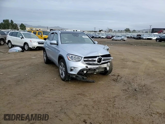 2022 Mercedes-Benz GLC 300 with VIN W1N0G8EB0NG042857, listed as a Copart auction lot 86660434 with Not Provided miles and Salvage Title. Bid and sale history available at DreamBid. Image 12.