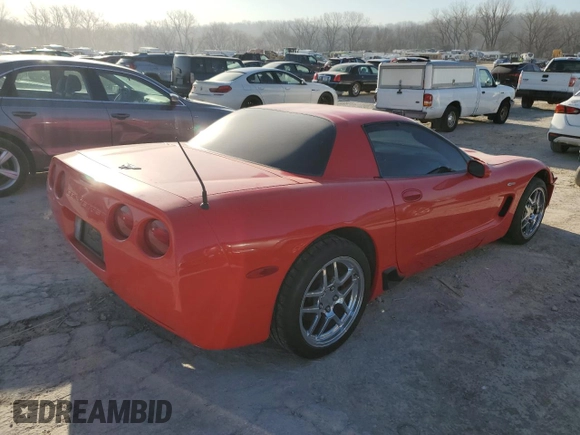 2003 Chevrolet Corvette Z06 with VIN 1G1YY12S535103088, listed as a Copart auction lot 48260435 with 58,268 mi miles and Clean Title. Bid and sale history available at carsss.com. Image 3.