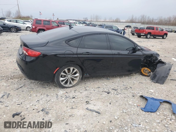 2016 Chrysler 200 S with VIN 1C3CCCBB2GN149791, listed as a Copart auction lot 52091705 with 129,279 mi miles and Clean Title. Bid and sale history available at carsss.com. Image 3.
