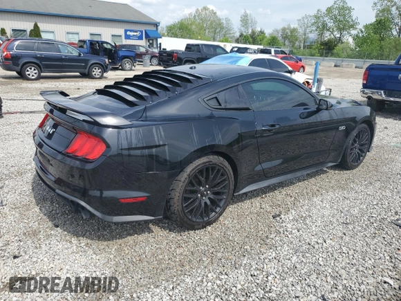 2019 Ford Mustang GT z VIN 1FA6P8CF5K5174615, wystawiony jako Copart lot #54683285 z przebiegiem 53 964 mil mil oraz Szkoda całkowita • Salvage title. Historia ofert i sprzedaży dostępna na DreamBid. Obrazek 3.