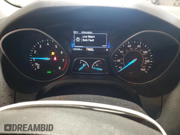 2017 Ford Focus SE with VIN 1FADP3K20HL277275, listed as a Copart auction lot 55121755 with 53,548 mi miles and Salvage Title. Bid and sale history available at carsss.com. Image 9.