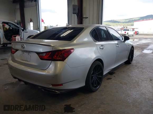 2013 Lexus GS 350 with VIN JTHBE1BL0D5023499, listed as a IAAI auction lot 41806863 with 139,952 mi miles. Bid and sale history available at carsss.com. Image 4.