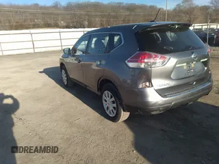 2016 Nissan Rogue SV with VIN KNMAT2MV8GP666196, listed as a IAAI auction lot 41762181 with 50,251 mi miles and . Bid and sale history available at carsss.com. Image 3.
