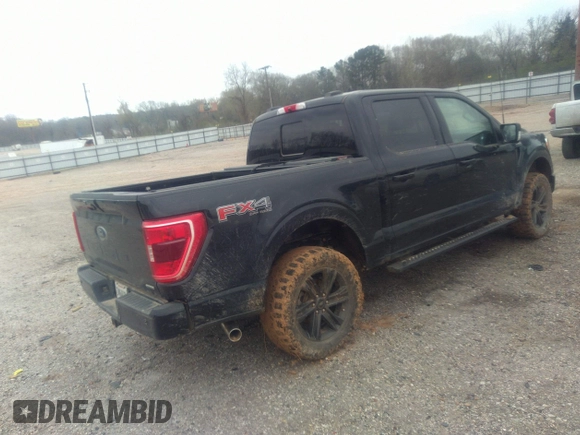 2022 Ford F-150 XL with VIN 1FTFW1E89NKE60072, listed as a IAAI auction lot 41778613 with 61,555 mi miles. Bid and sale history available at carsss.com. Image 4.