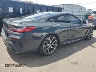 2019 BMW 8 Series M850i xDrive with VIN WBABC4C58KBU96829, listed as a Copart auction lot 54229794 with 20,285 mi miles and Salvage Title. Bid and sale history available at carsss.com. Image 3.