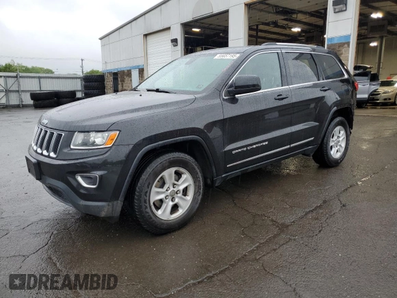 2014 Jeep Grand Cherokee Laredo with VIN 1C4RJFAG6EC371589, listed as a Copart auction lot 55657195 with 129,864 mi miles and Salvage Title. Bid and sale history available at DreamBid. Image 1.