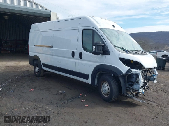 2023 Ram ProMaster Cargo with VIN 3C6MRVHG1PE543548, listed as a IAAI auction lot 41616864 with 41,453 mi miles. Bid and sale history available at carsss.com. Image 1.