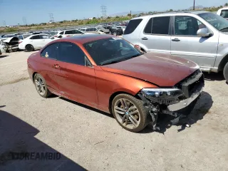 2018 BMW 2 Series 230i with VIN WBA2J1C57JVD09245, listed as a Copart auction lot 58095484 with 77,407 mi miles and Salvage Title. Bid and sale history available at carsss.com. Image 4.