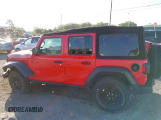2022 Jeep Wrangler Unlimited Willys with VIN 1C4HJXDN3NW129708, listed as a IAAI auction lot 42025893 with 14,548 mi miles and . Bid and sale history available at DreamBid. Image 14.