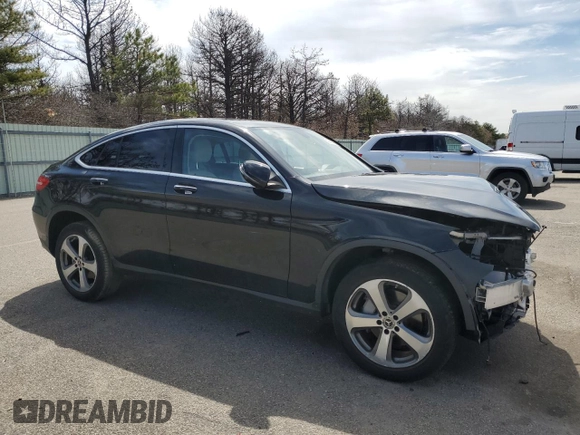 2019 Mercedes-Benz GLC 300 with VIN WDC0J4KB2KF578081, listed as a Copart auction lot 52867475 with 47,297 mi miles and Salvage Title. Bid and sale history available at DreamBid. Image 4.