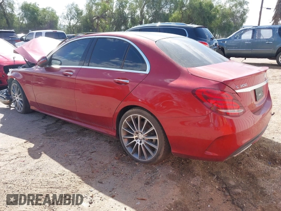 2016 Mercedes-Benz C 300 with VIN 55SWF4JB5GU156044, listed as a IAAI auction lot 41701191 with 77,056 mi miles and . Bid and sale history available at DreamBid. Image 3.