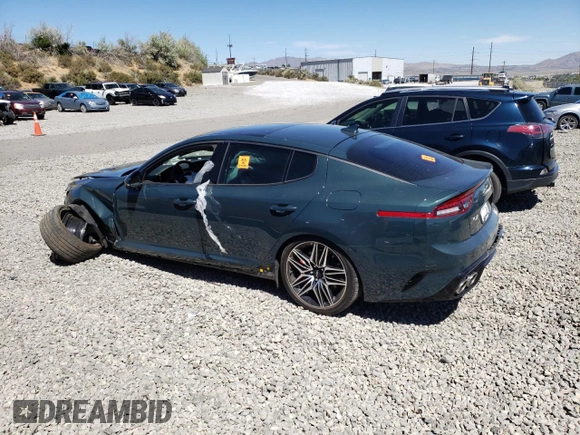 2023 Kia Stinger GT2 with VIN KNAE55LC0P6135476, listed as a Copart auction lot 66336024 with 0 mi miles and Salvage Title. Bid and sale history available at carsss.com. Image 2.