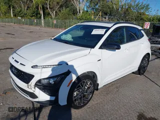 2023 Hyundai Kona N Line with VIN KM8K33A32PU049810, listed as a IAAI auction lot 40997336 with 13,130 mi miles. Bid and sale history available at carsss.com. Image 17.