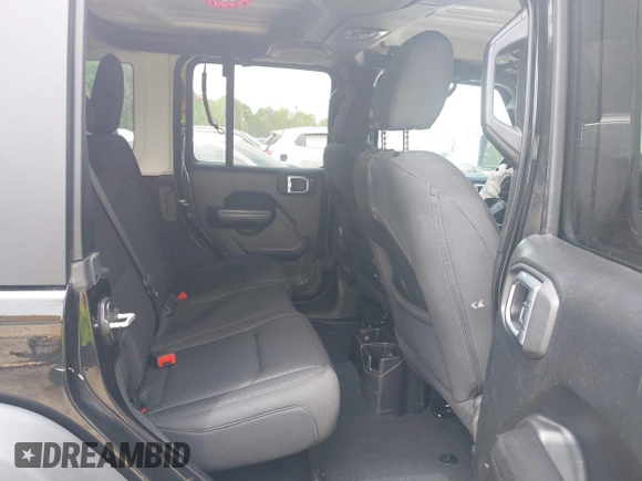 2020 Jeep Wrangler Unlimited Willys with VIN 1C4HJXDN5LW327476, listed as a IAAI auction lot 42128406 with 43,885 mi miles and . Bid and sale history available at DreamBid. Image 8.