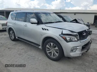 2017 Infiniti QX80 with VIN JN8AZ2NE0H9150244, listed as a Copart auction lot 69661914 with 0 mi miles and Salvage Title. Bid and sale history available at carsss.com. Image 4.