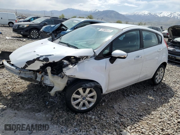 2013 Ford Fiesta SE with VIN 3FADP4EJ6DM114017, listed as a Copart auction lot 52605365 with 174,521 mi miles and Salvage Title. Bid and sale history available at carsss.com. Image 1.