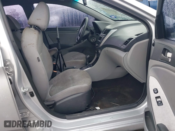 2017 Hyundai Accent SE with VIN KMHCT4AE3HU310052, listed as a IAAI auction lot 41546087 with 129,732 mi miles. Bid and sale history available at carsss.com. Image 5.