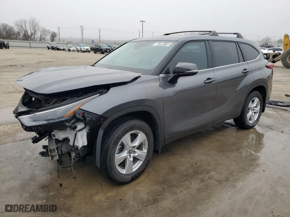 2023 Toyota Highlander L with VIN 5TDKDRAHXPS522812, listed as a Copart auction lot 83299114 with 2,451 mi miles and Clean Title. Bid and sale history available at carsss.com. Image 1.