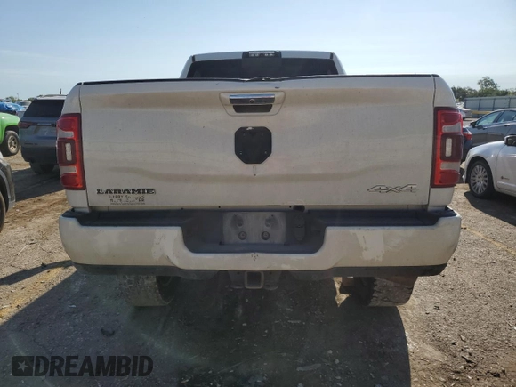 2020 Ram 2500 Laramie with VIN 3C6UR5FL3LG146972, listed as a Copart auction lot 71235674 with 100,312 mi miles and Salvage Title. Bid and sale history available at carsss.com. Image 6.