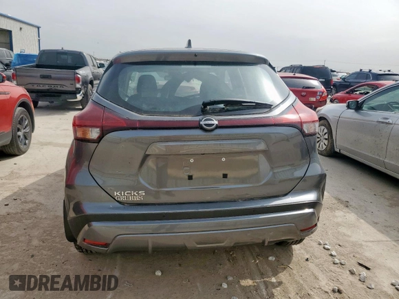 2024 Nissan Kicks S with VIN 3N1CP5BV2RL537969, listed as a Copart auction lot 45606845 with 10,257 mi miles and Salvage Title. Bid and sale history available at carsss.com. Image 6.