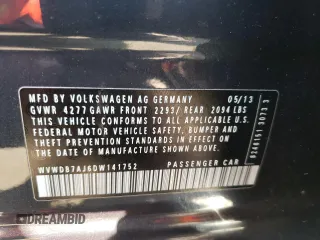 2013 Volkswagen Golf с VIN WVWDB7AJ6DW141752, выставлен на аукционе Copart как лот 75061034 с пробегом 90 216 миль миль и Списание • Salvage title. История ставок и продаж доступна на DreamBid. Изображение 12.