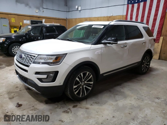 2016 Ford Explorer Platinum with VIN 1FM5K8HT9GGC70998, listed as a Copart auction lot 60282655 with 155,266 mi miles and Clean title. Bid and sale history available at DreamBid. Image 1.