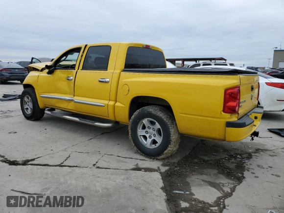 2007 Dodge Dakota SLT with VIN 1D7HE48K57S263008, listed as a Copart auction lot 45653365 with Not Provided miles and Salvage Title. Bid and sale history available at DreamBid. Image 2.