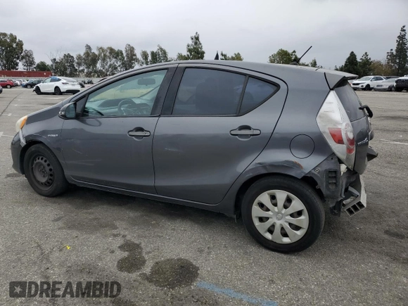 2012 Toyota Prius c One with VIN JTDKDTB32C1028595, listed as a Copart auction lot 53305535 with Not Provided miles and Salvage Title. Bid and sale history available at carsss.com. Image 2.