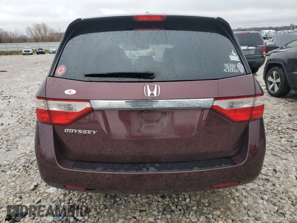 2012 Honda Odyssey EX-L with VIN 5FNRL5H61CB019702, listed as a Copart auction lot 51535585 with 185,737 mi miles and Clean Title. Bid and sale history available at DreamBid. Image 6.