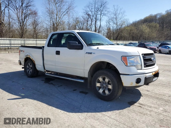 2013 Ford F-150 XL with VIN 1FTFX1EF6DFA23830, listed as a Copart auction lot 53295205 with 139,315 mi miles and Salvage Title. Bid and sale history available at carsss.com. Image 4.