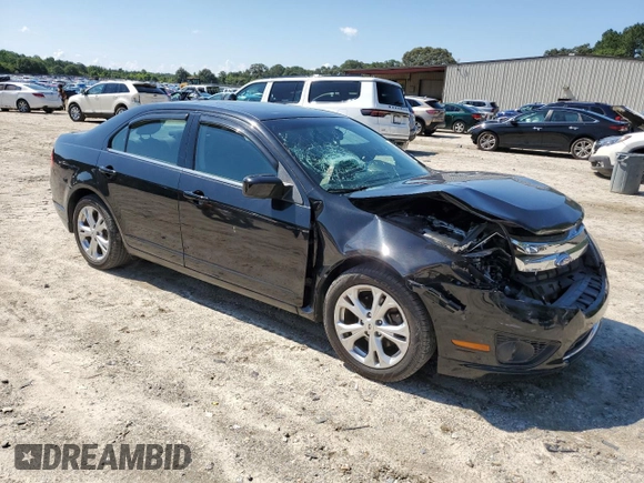 2012 Ford Fusion SE with VIN 3FAHP0HA9CR253792, listed as a Copart auction lot 63083975 with 37,653 mi miles and Salvage title. Bid and sale history available at DreamBid. Image 3.