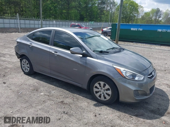 2017 Hyundai Accent SE with VIN KMHCT4AE0HU178612, listed as a IAAI auction lot 41995222 with 110,802 mi miles. Bid and sale history available at carsss.com. Image 1.