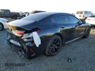 2020 BMW M8 Competition with VIN WBSGV0C09LCE03128, listed as a Copart auction lot 44647935 with 53,107 mi miles and Salvage Title. Bid and sale history available at carsss.com. Image 3.
