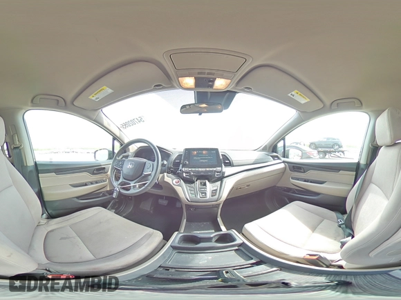 2018 Honda Odyssey EX with VIN 5FNRL6H58JB040766, listed as a Copart auction lot 54702055 with 98,445 mi miles and Salvage title. Bid and sale history available at DreamBid. Image 15.