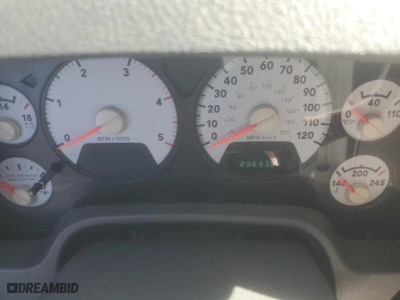 2008 Dodge Ram 2500 SLT with VIN 3D7KS28A88G227591, listed as a Copart auction lot 45920905 with 236,336 mi miles and Salvage Title. Bid and sale history available at carsss.com. Image 9.