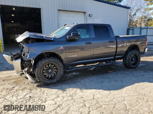 2021 Ram 2500 Tradesman with VIN 3C6UR5CL3MG695481, listed as a Copart auction lot 88367495 with 0 mi miles and Salvage Title. Bid and sale history available at carsss.com. Image 1.