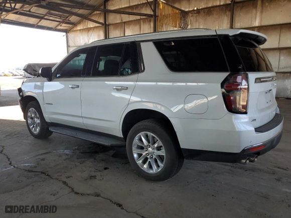 2023 Chevrolet Tahoe Premier with VIN 1GNSKSKD2PR497726, listed as a Copart auction lot 43541675 with 17,939 mi miles and Salvage Title. Bid and sale history available at carsss.com. Image 2.